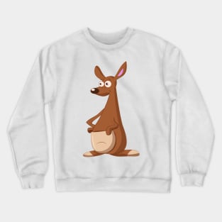 Cartoon Kangaroo Crewneck Sweatshirt